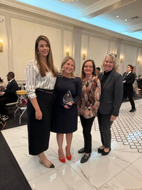 Four women attending a UFCW Women's Network event.